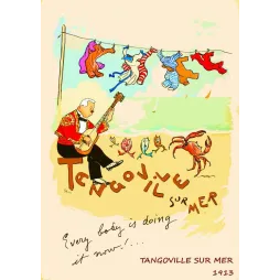 Tangoville sur Mer 1913 – Illustration Humoristique de Sem