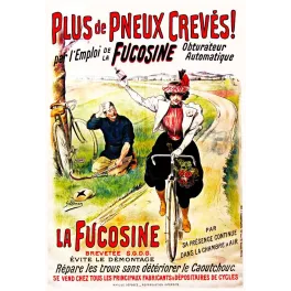 Fucosine Anti-Crevaison – Affiche Cycliste Belle Époque G. Baer