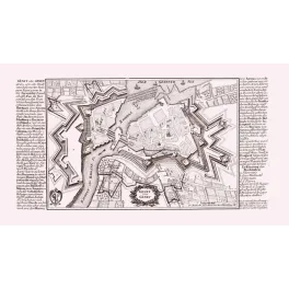 Genève Plan Ancien Fortifié – Carte Bodeneher Augsbourg XVIIe XVIIIe