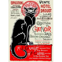 Collection Chat Noir Vente Drouot 1898 – Affiche Steinlen Iconique