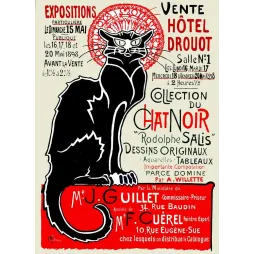 Collection Chat Noir Vente Drouot 1898 – Affiche Steinlen Iconique