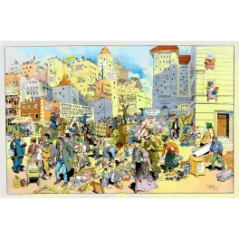 Official Flat Opening – Caricature Déménagement New-York Levering