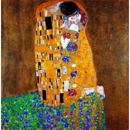 Le Baiser de Klimt – Reproduction Peinture Symboliste Viennoise 1907