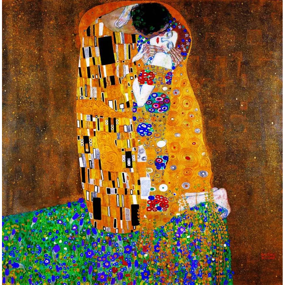Le Baiser de Klimt – Reproduction Peinture Symboliste Viennoise 1907 Le Baiser de Klimt – Reproduction Peinture Symboliste Viennoise 1907