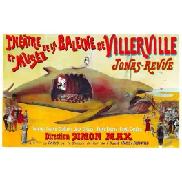Théâtre de la Baleine de Villerville 1895 – Jonas-Revue Affiche Unique