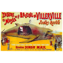 Théâtre de la Baleine de Villerville 1895 – Jonas-Revue Affiche Unique