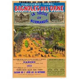 Pub Vintage Bagnoles-de-l'Orne Thermal 1892 – La Suisse en Normandie