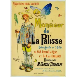 Monsieur de La Palisse Opéra-Bouffe – Affiche Claude Terrasse Paris