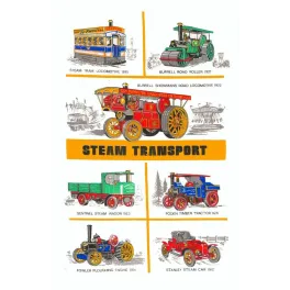 Steam Transport – Planche Véhicules Vapeur Britanniques 1895–1928
