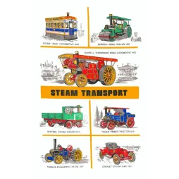 Steam Transport – Planche Véhicules Vapeur Britanniques 1895–1928