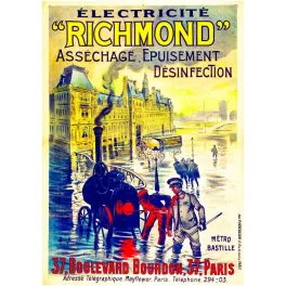 Pub Vintage Richmond Électricité – Inondation Paris Pompage Désinfection