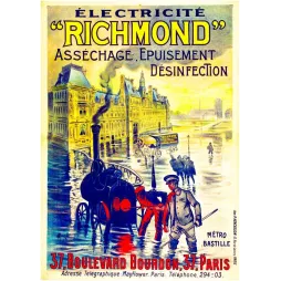 Pub Vintage Richmond Électricité – Inondation Paris Pompage Désinfection