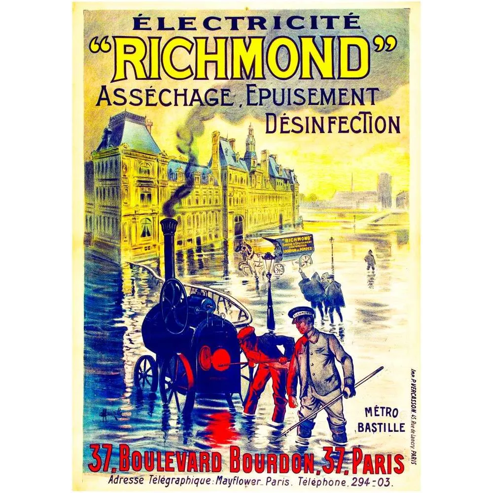 Pub Vintage Richmond Électricité – Inondation Paris Pompage Désinfection Pub Vintage Richmond Électricité – Inondation Paris Pompage Désinfection