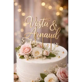 Cake Topper personnalisé en bois