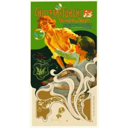 Chiozza e Turchi Savons – pub vintage Art Nouveau Italie 1899