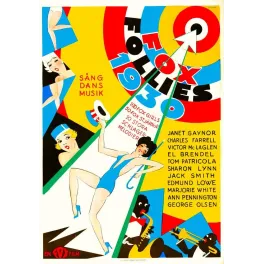 Affiche cinéma Fox Follies 1930 – Comédie musicale Art Déco Hollywood