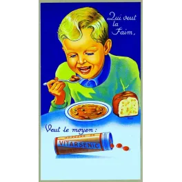 Pub vintage Vitarsénic dragées appétit enfant – Pharmacie | Années 1930 France