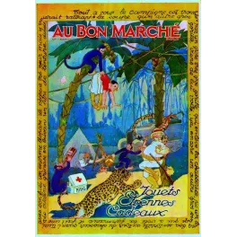 Catalogue Au Bon Marché 1926 – Jouets Étrennes Noël, couverture jungle Paris