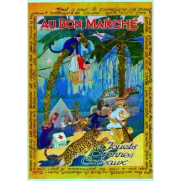 Catalogue Au Bon Marché 1926 – Jouets Étrennes Noël, couverture jungle Paris