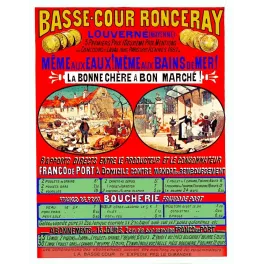 Pub vintage Basse-Cour Ronceray – Volailles boucherie par correspondance | Fin XIXe siècle