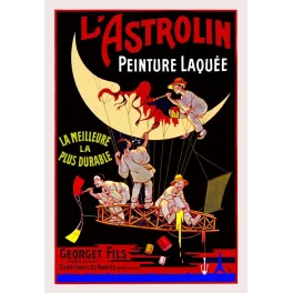 L'Astrolin Peinture Laquée – Affiche pub vintage Ogé Nantes