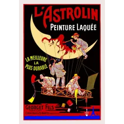 L'Astrolin Peinture Laquée – Affiche pub vintage Ogé Nantes