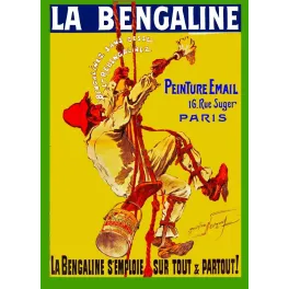 La Bengaline Peinture Email – Affiche pub vintage Neumont Paris