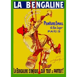 La Bengaline Peinture Email – Affiche pub vintage Neumont Paris