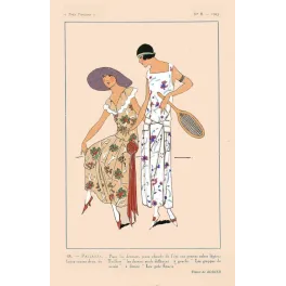 Très Parisien Pallanza – Illustration mode vintage été 1923 Rodier
