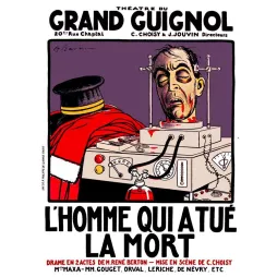 Grand Guignol Paris – Affiche spectacle vintage horreur théâtre