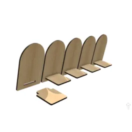 1 Numéro de table en bois avec support