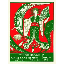 Carthage Chrysanthemum Show – Illustration vintage catalogue 1895