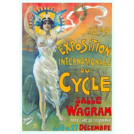 Exposition Cycle 1899 Paris – Affiche événement vintage Pal