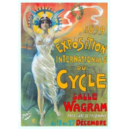 Exposition Cycle 1899 Paris – Affiche événement vintage Pal