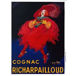 Cognac Richarpailloud – Affiche pub vintage Léon d'Ully 1930
