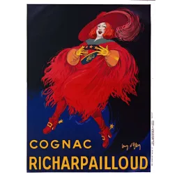 Cognac Richarpailloud – Affiche pub vintage Léon d'Ully 1930
