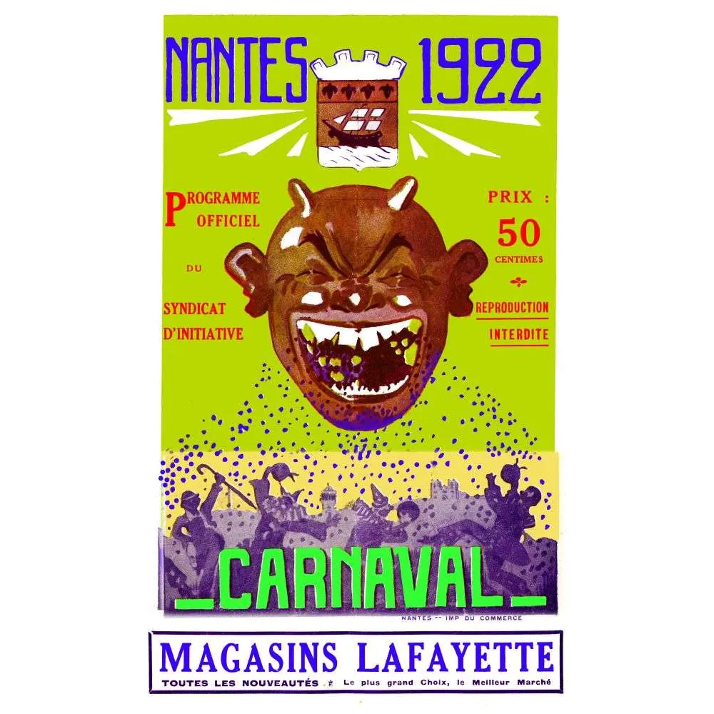 Carnaval de Nantes 1922 – Programme officiel vintage Carnaval de Nantes 1922 – Programme officiel vintage