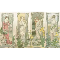 Fleurs Serres Montagnes Eaux Champs – Série Art Nouveau Elisabeth Sonrel