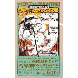 Affiche vintage Guerre des Mondes vient de paraitre - HG Wells