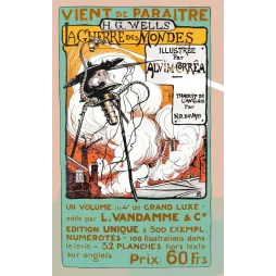 Affiche vintage Guerre des Mondes vient de paraitre - HG Wells