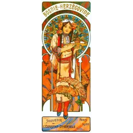 Affiche vintage – Bosnie-Herzégovine – Souvenir Exposition Universelle Paris, 1900