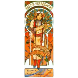 Affiche vintage – Bosnie-Herzégovine – Souvenir Exposition Universelle Paris, 1900