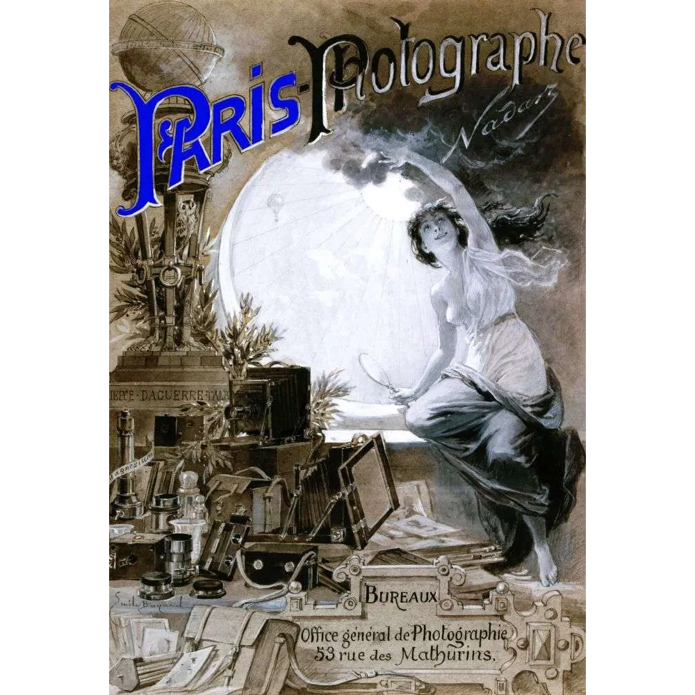 Affiche vintage Paris-Photographe Nadar Émile Bayard – Photographie française XIXe siècle