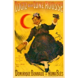 Logiz de la Lune Rousse - Dominique Bonnaud & Blès - Publicité vintage