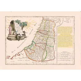 Carte des douze tribus d'Israël – Cartographie ancienne