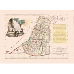 Carte des douze tribus d'Israël – Cartographie ancienne