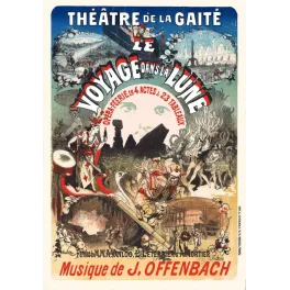 Publicité vintage Le Voyage dans la Lune - Théâtre Gaîté Paris