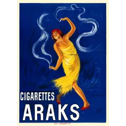 Publicité vintage de Cigarettes Araks – Affiche imprimée par VERCASSON Paris