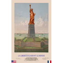 La Liberté Éclairant le Monde – Statue Colossale parBartholdi offerte par la France à l'Amérique