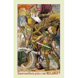 Affiche Bicyclettes Roland 1903 – Sauvé mon Oncle grâce à ma Roland R. Freida